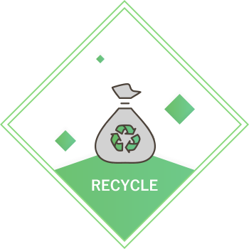 高リサイクル率を保証